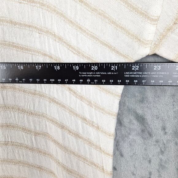 Ali Miles Top Large Linen Boho Gauze Beach Coastal Striped Lagenlook Travel - Picture 4 of 6